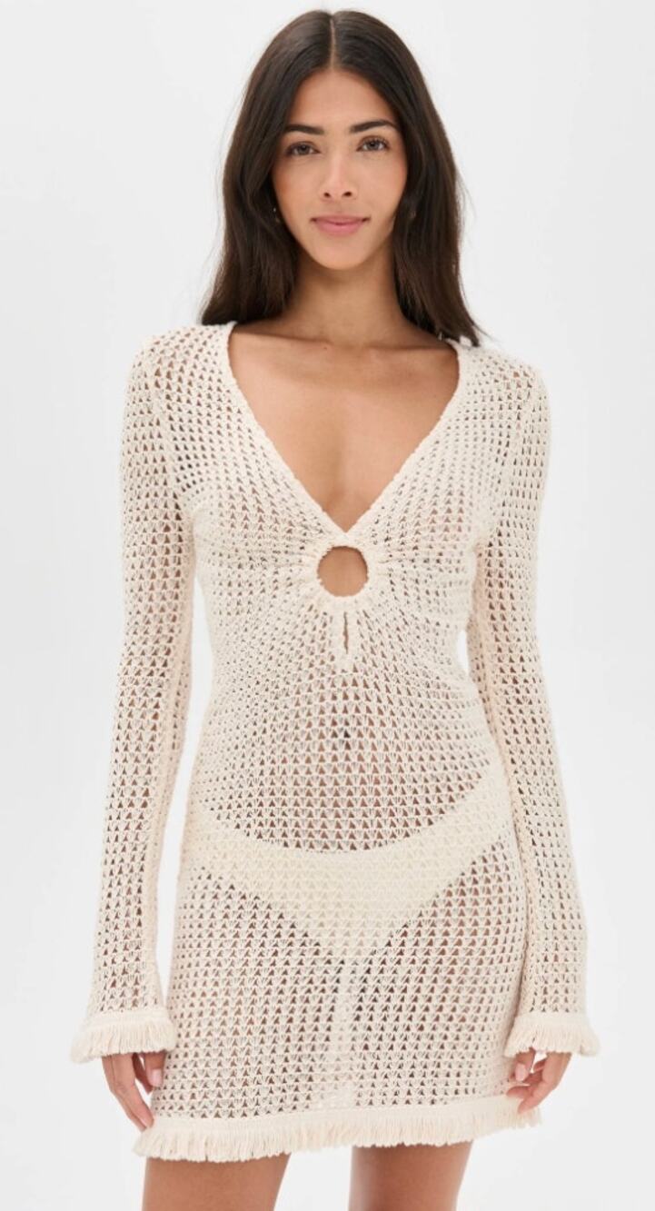 Ramy Brook Crochet Cassie Dress size S small